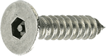 Hexagon socket screws manufactured with an internal pin.