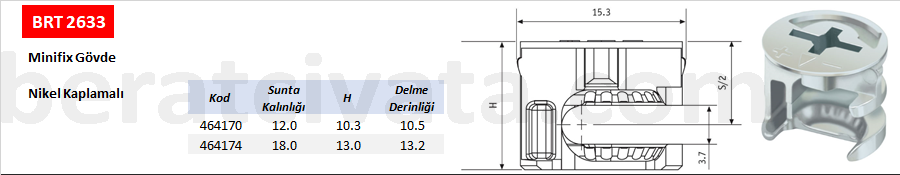 BRT 2633 Minifix Gövde